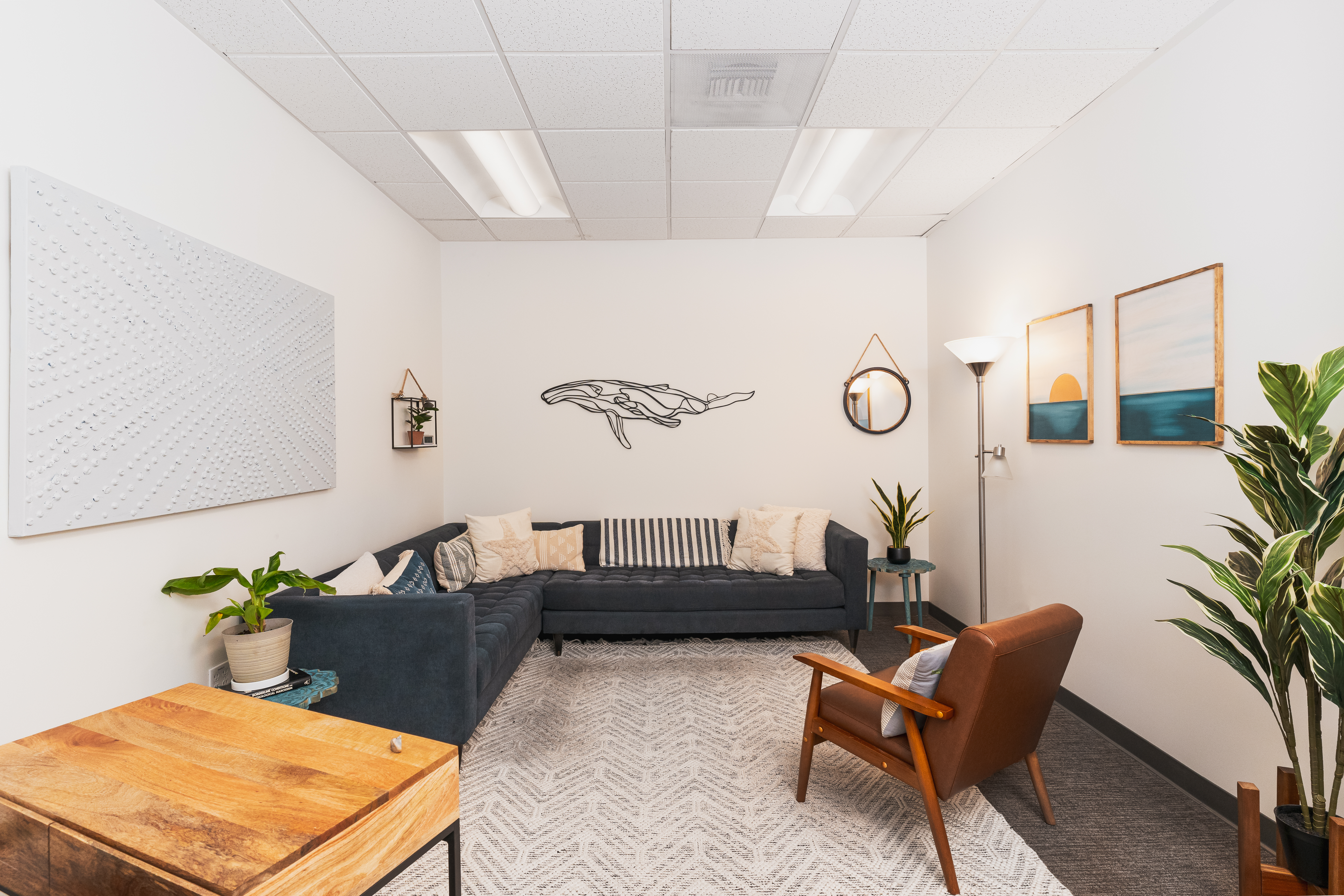 Whale therapy session room at wellspring psychology